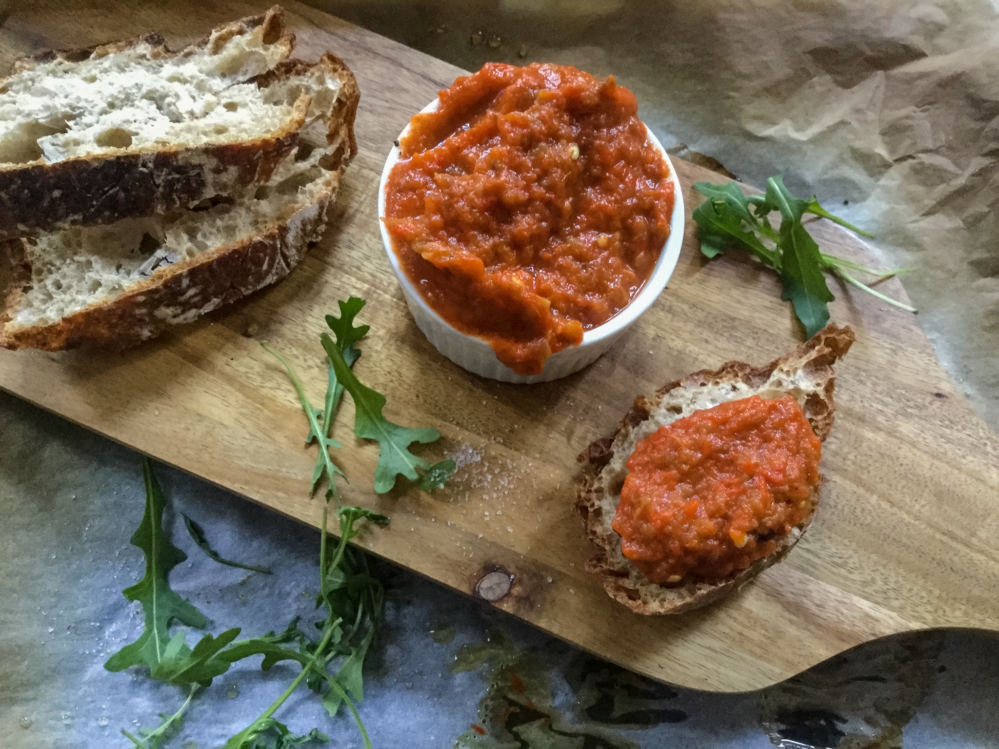 Ajvar - veganer Paprika-Auberginen Dip - Gemüseliebelei