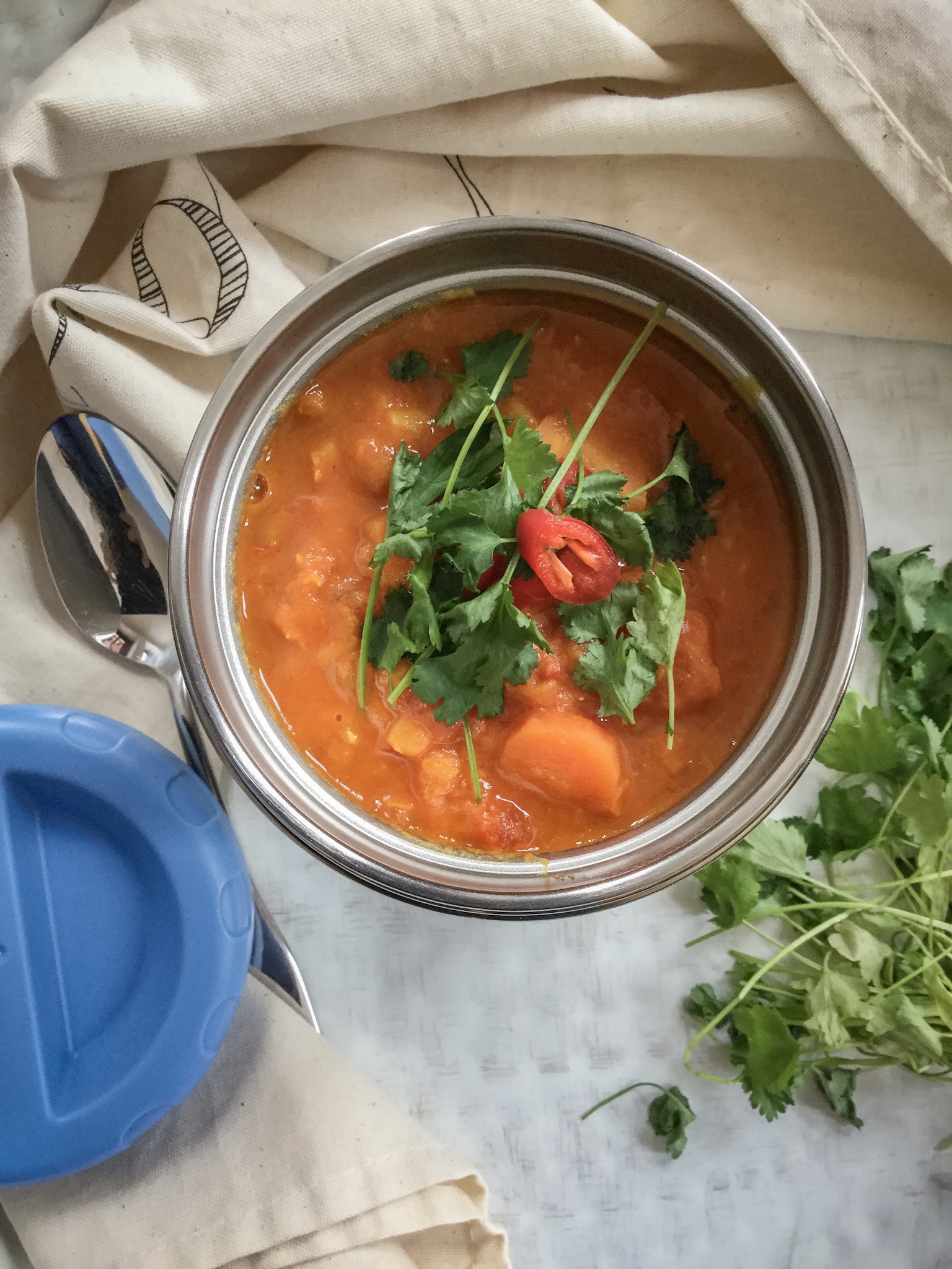 Dhal - indische Linsensuppe aus roten Linsen - Gemüseliebelei