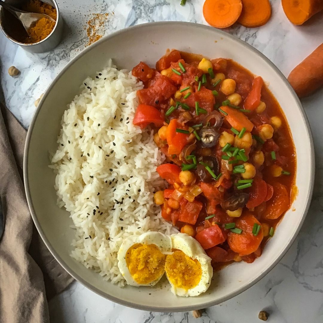 Kichererbsen Gemüse Topf - marokkanischer One Pot - Gemüseliebelei