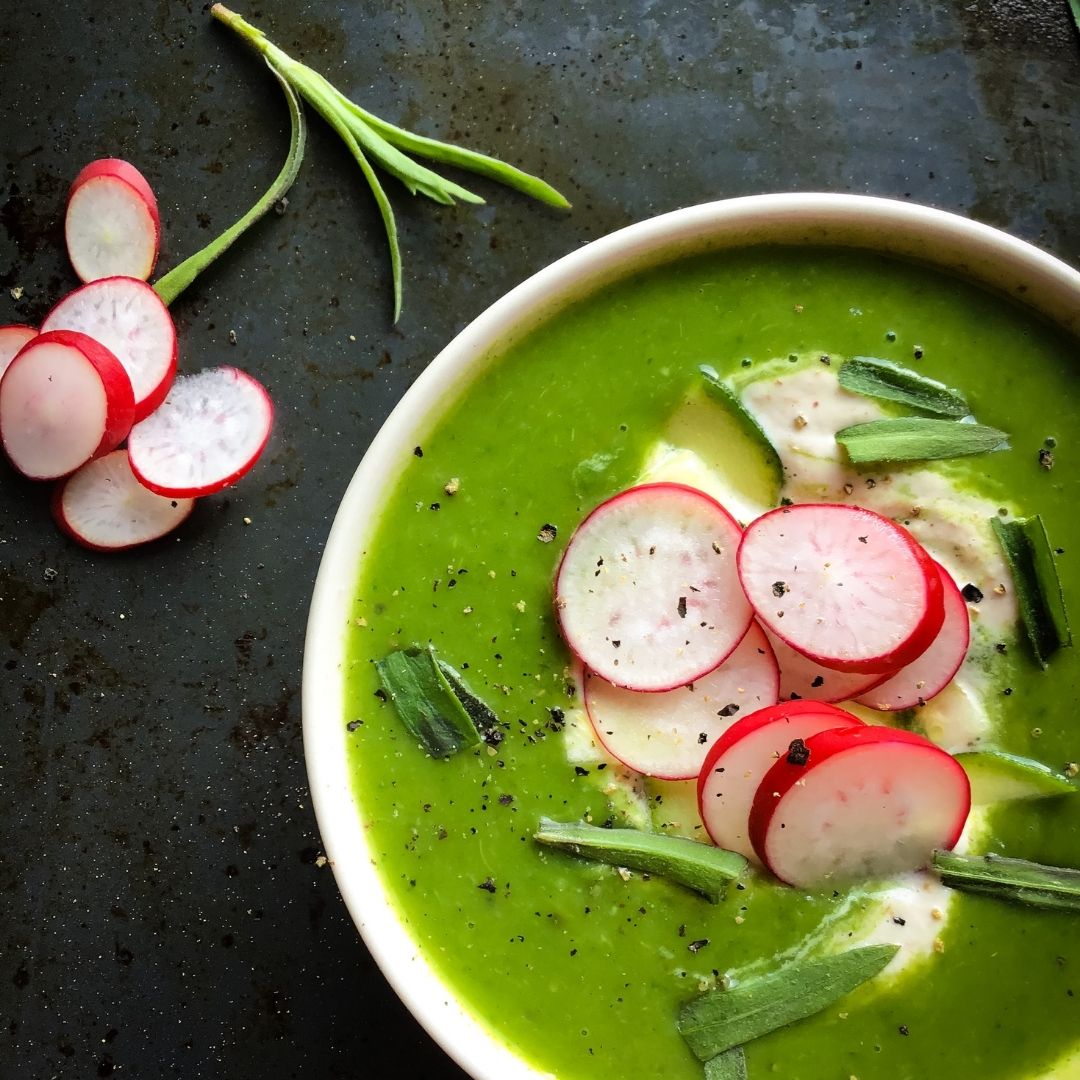 Radieschenblätter Suppe - Zero Waste Küche - Gemüseliebelei